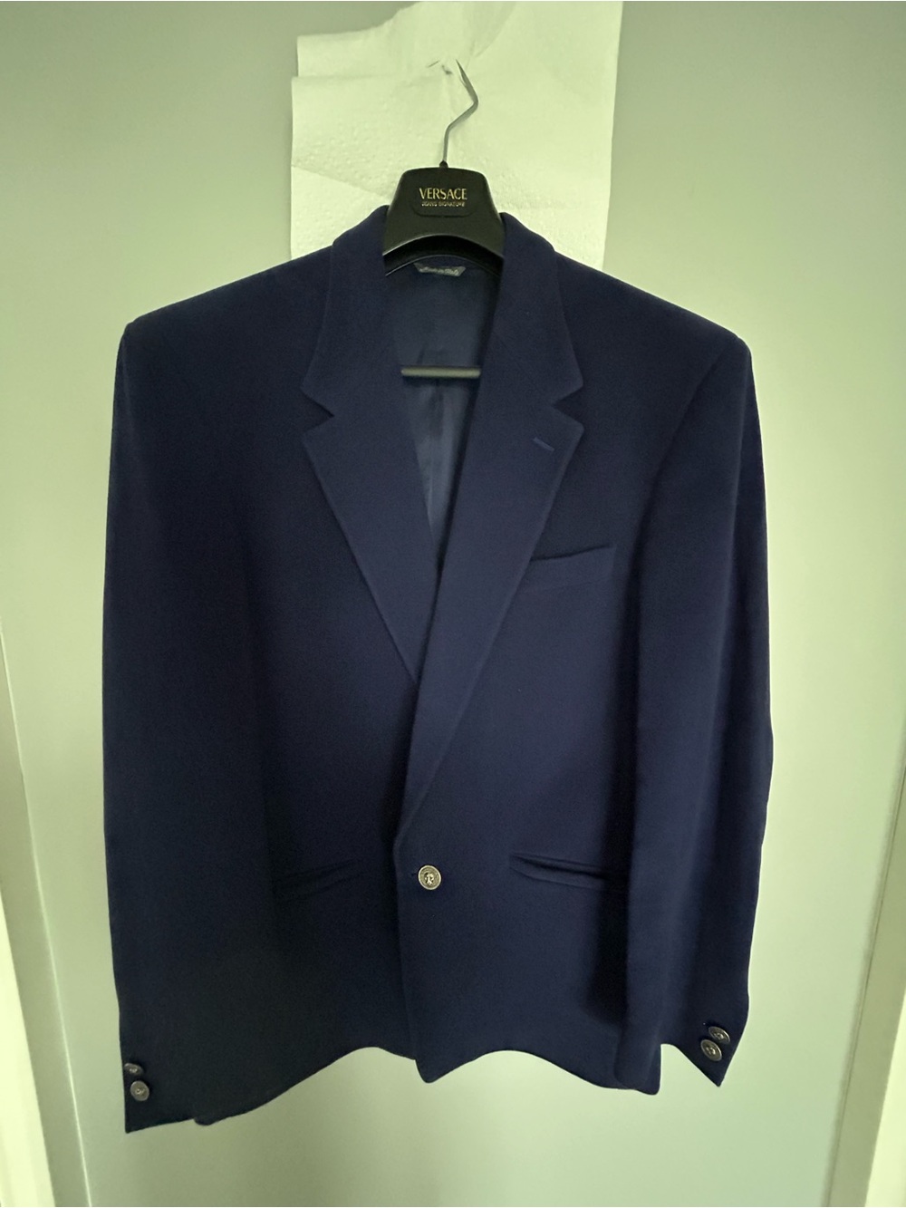 Versus By Versace Navy Single-Button Sport Coat